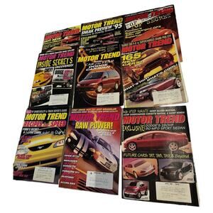 MOTOR TREND Magazines (9) 1994 1995 1996 Saleen Mustang Pontiac Ferrari Porsche